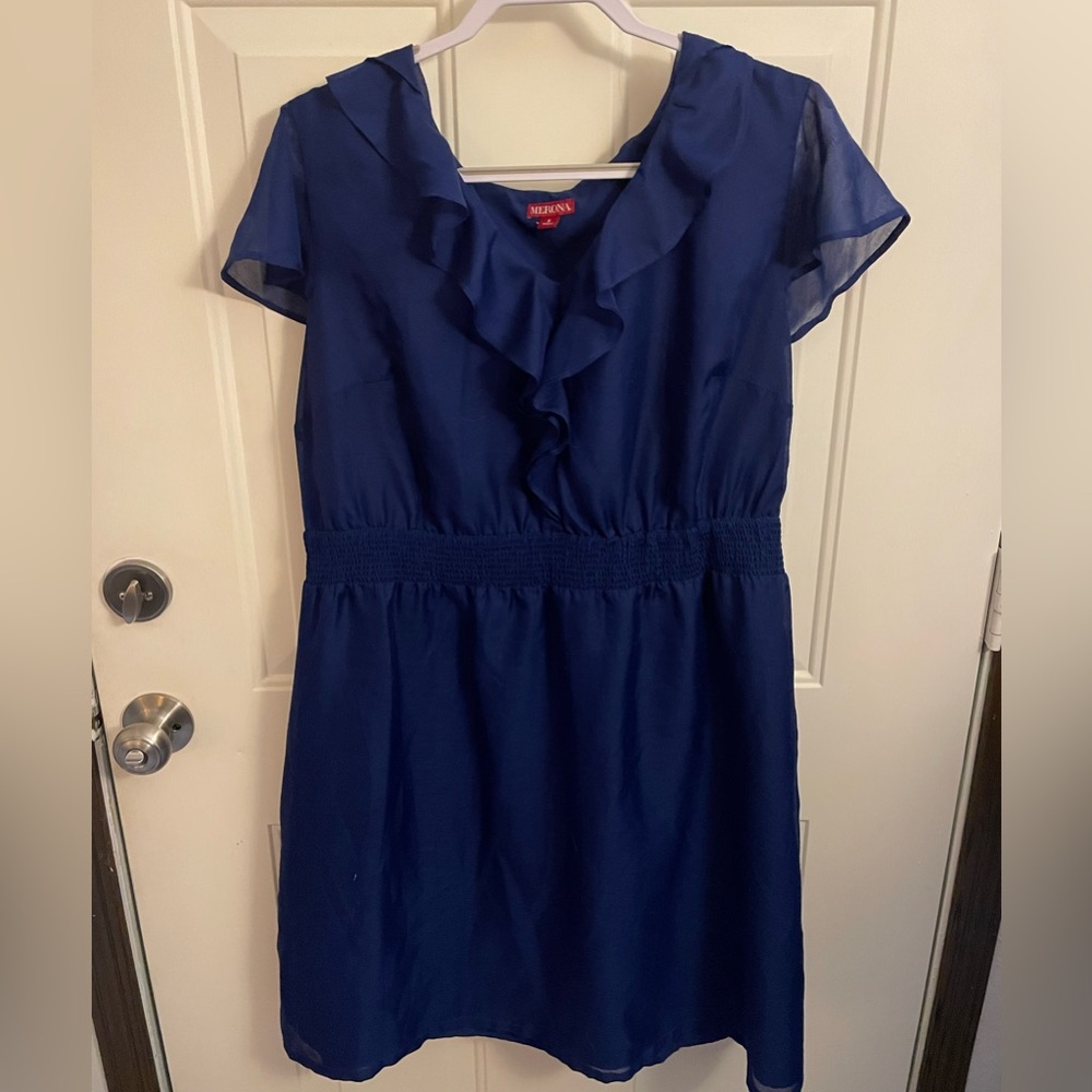 Women’s Plus Flutter Sleeve Dress